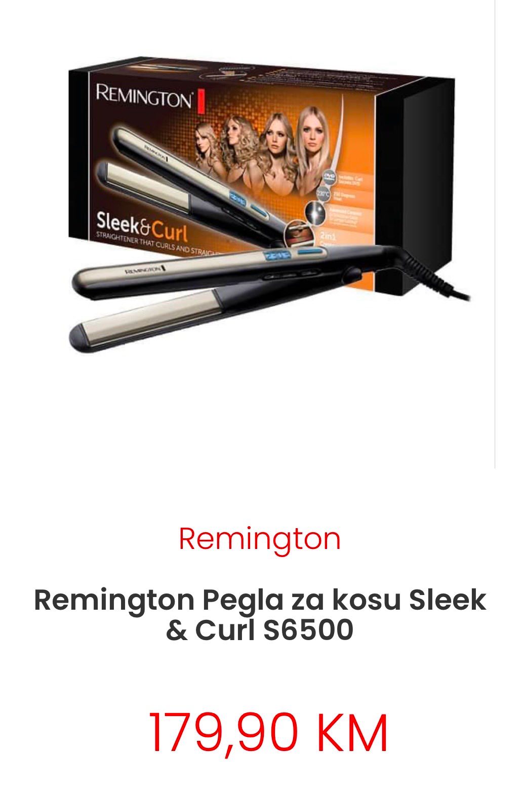 Remington Pegla za kosu Sleek&Curl 4