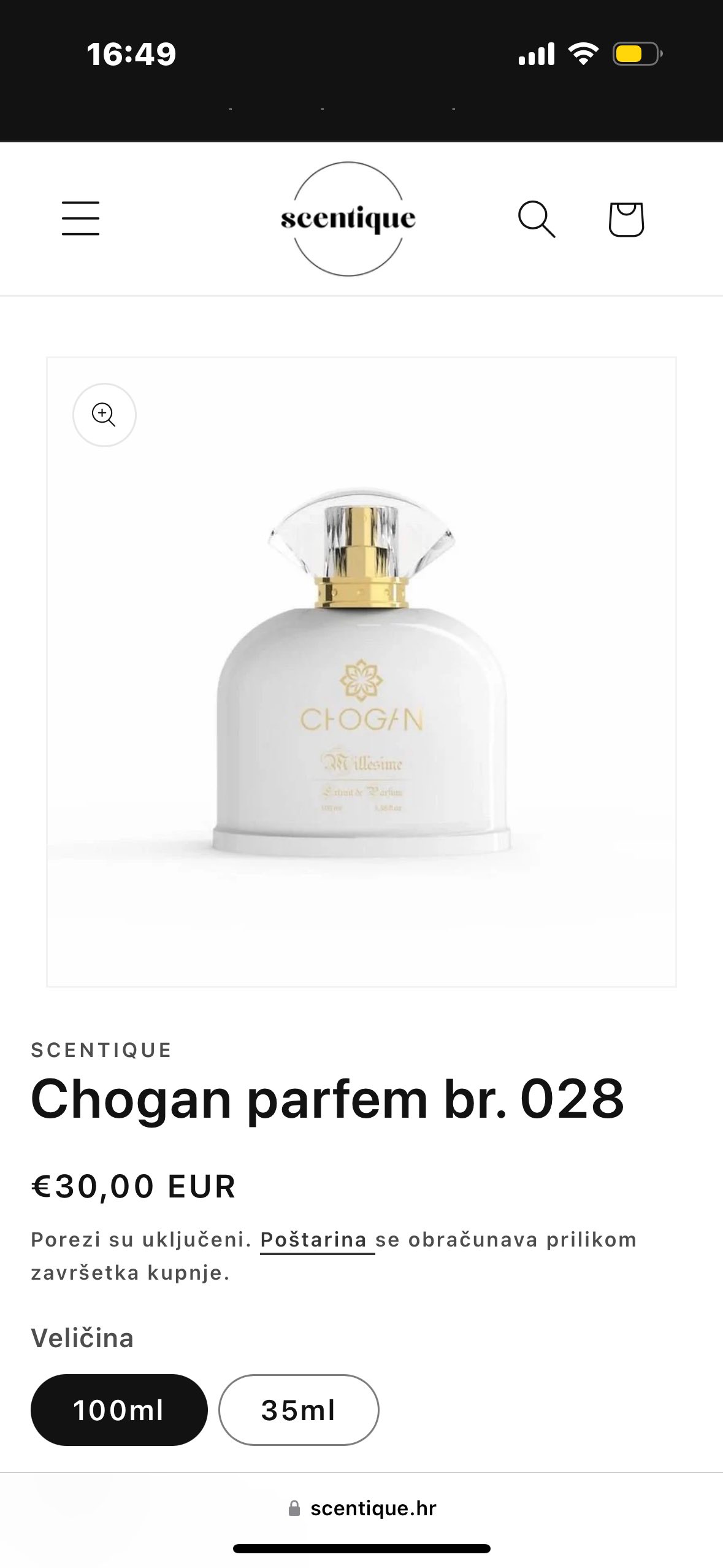 CHOGAN ženski parfem 2