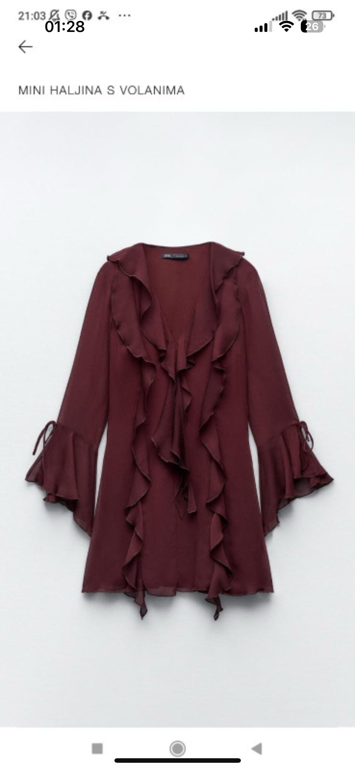 Zara mini haljina 0