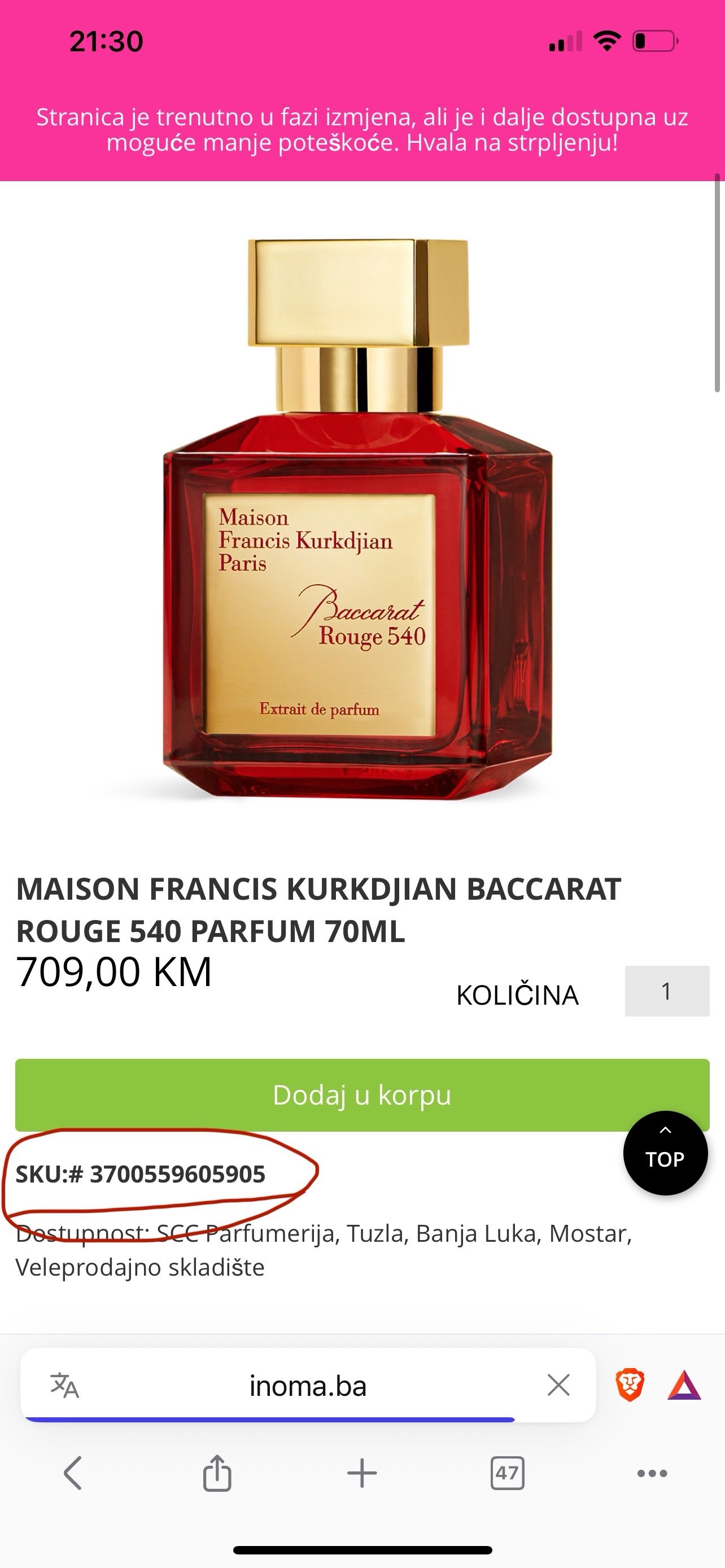 Baccarat Rouge 540 2