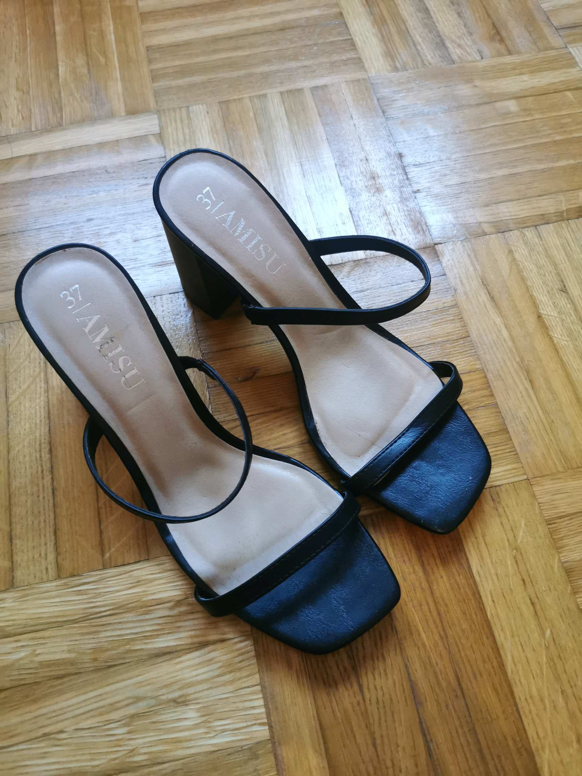 Crne stikle/papuce na petu 0