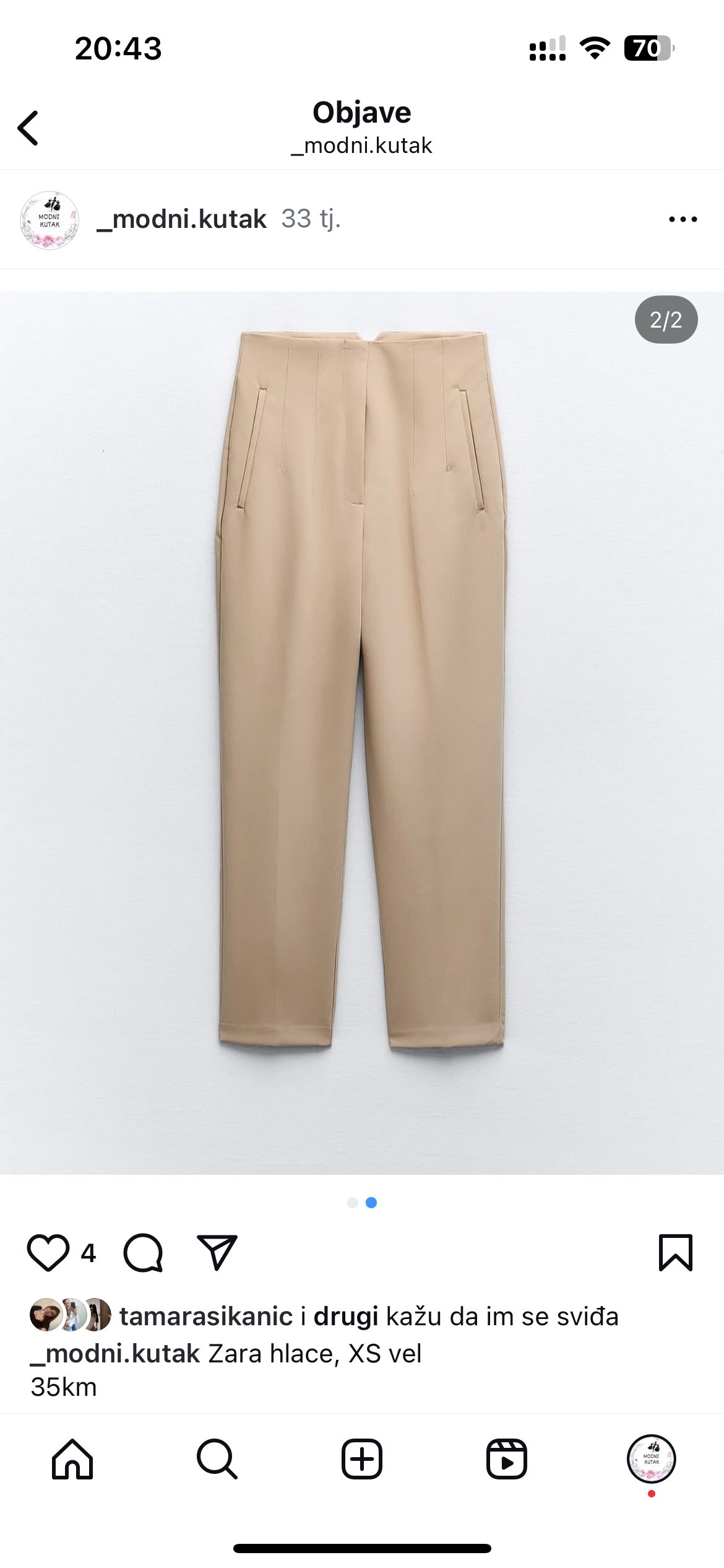 Zara hlace 0