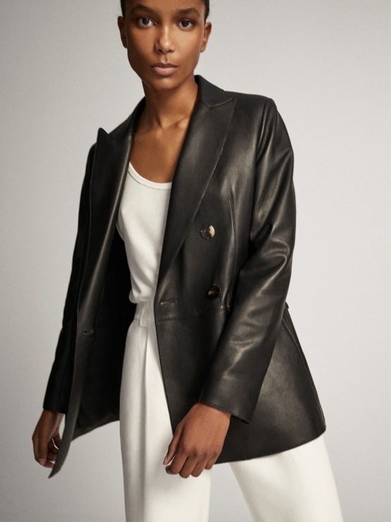 Kožni sako Massimo Dutti 0
