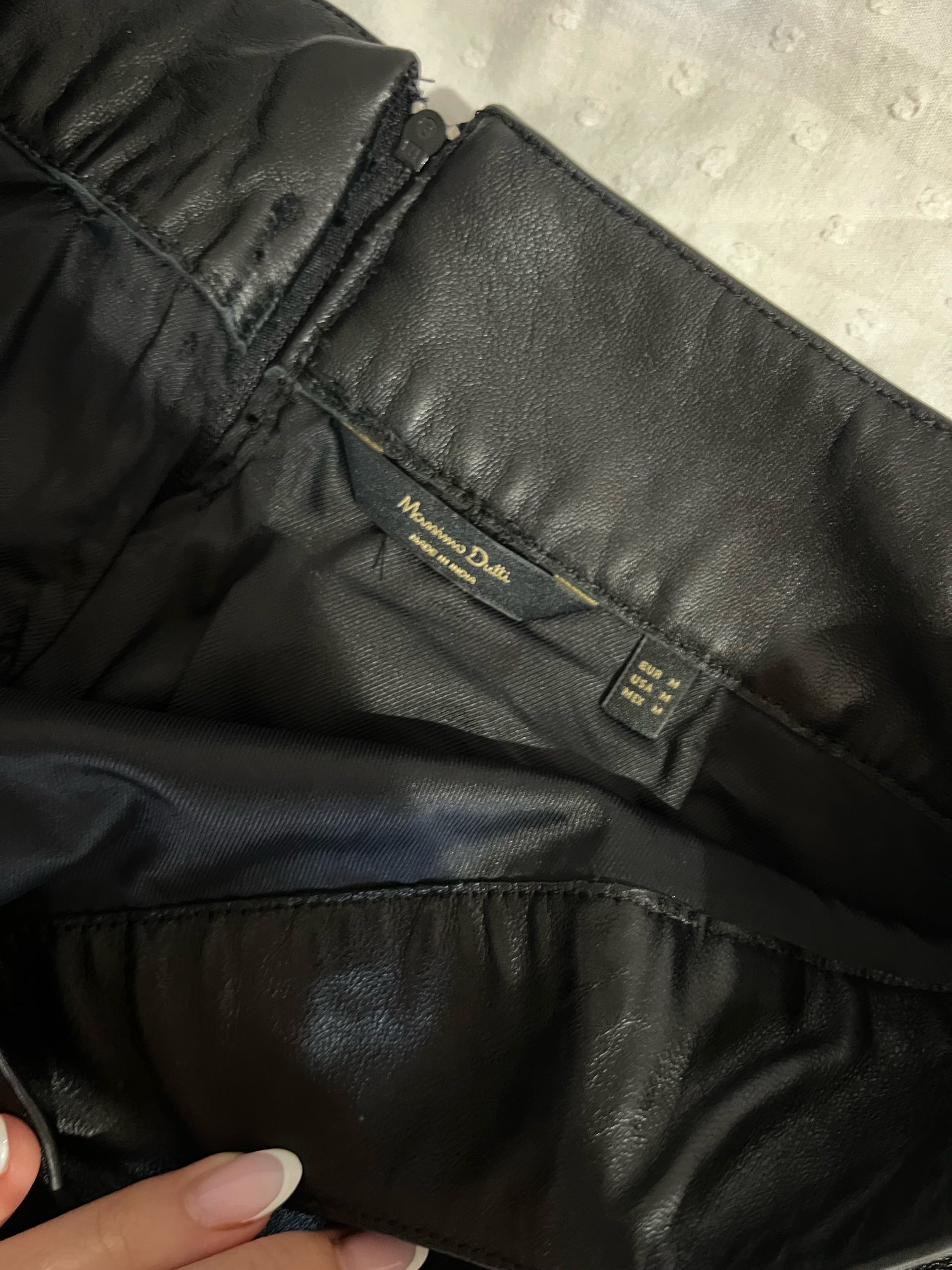 Massimo Dutti kožna suknja 2