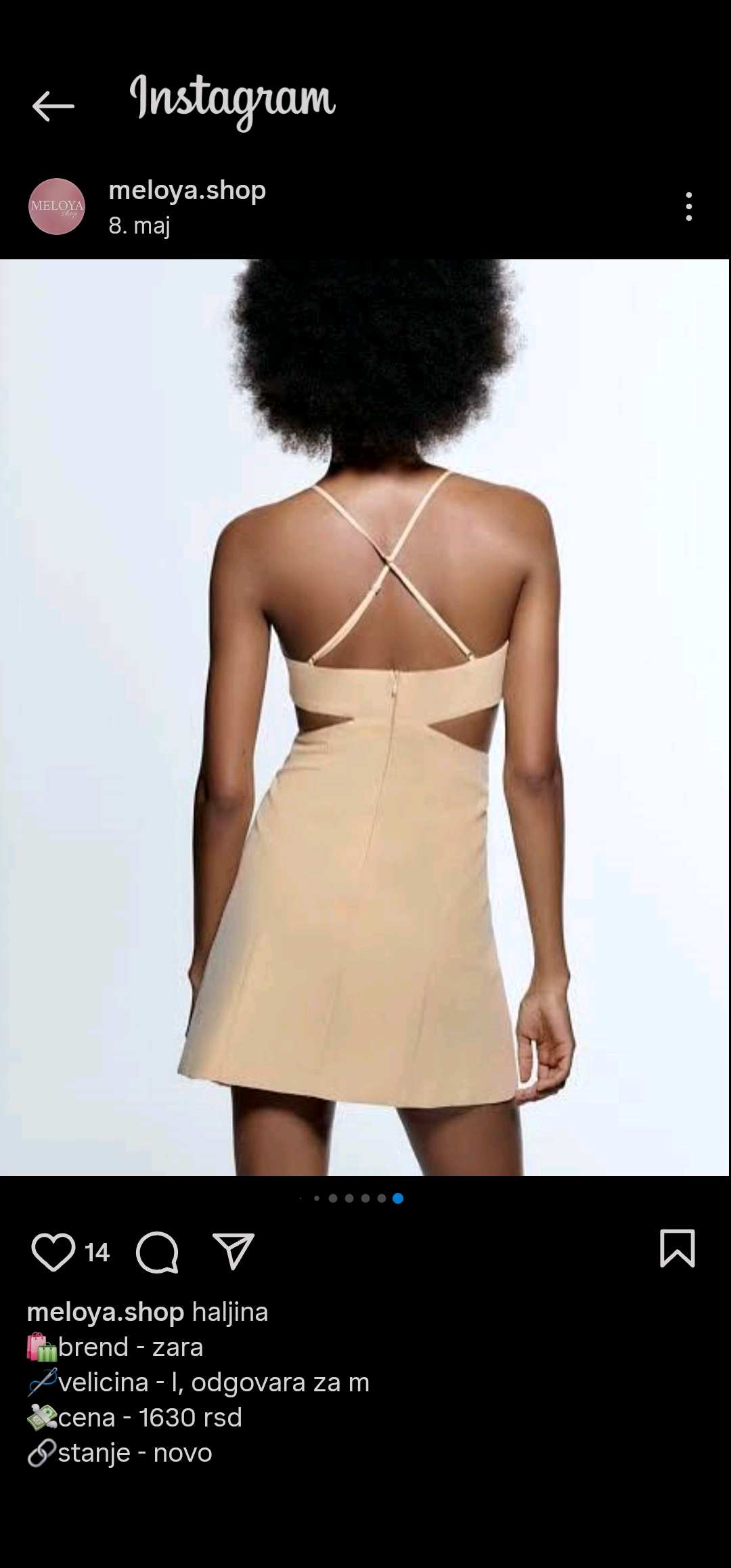 Zara haljina L 2