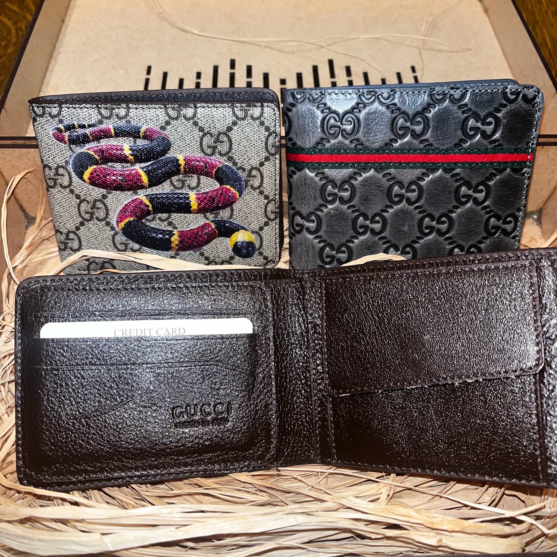 UNISEX KOZNI NOVCANICI - GUCCI 1