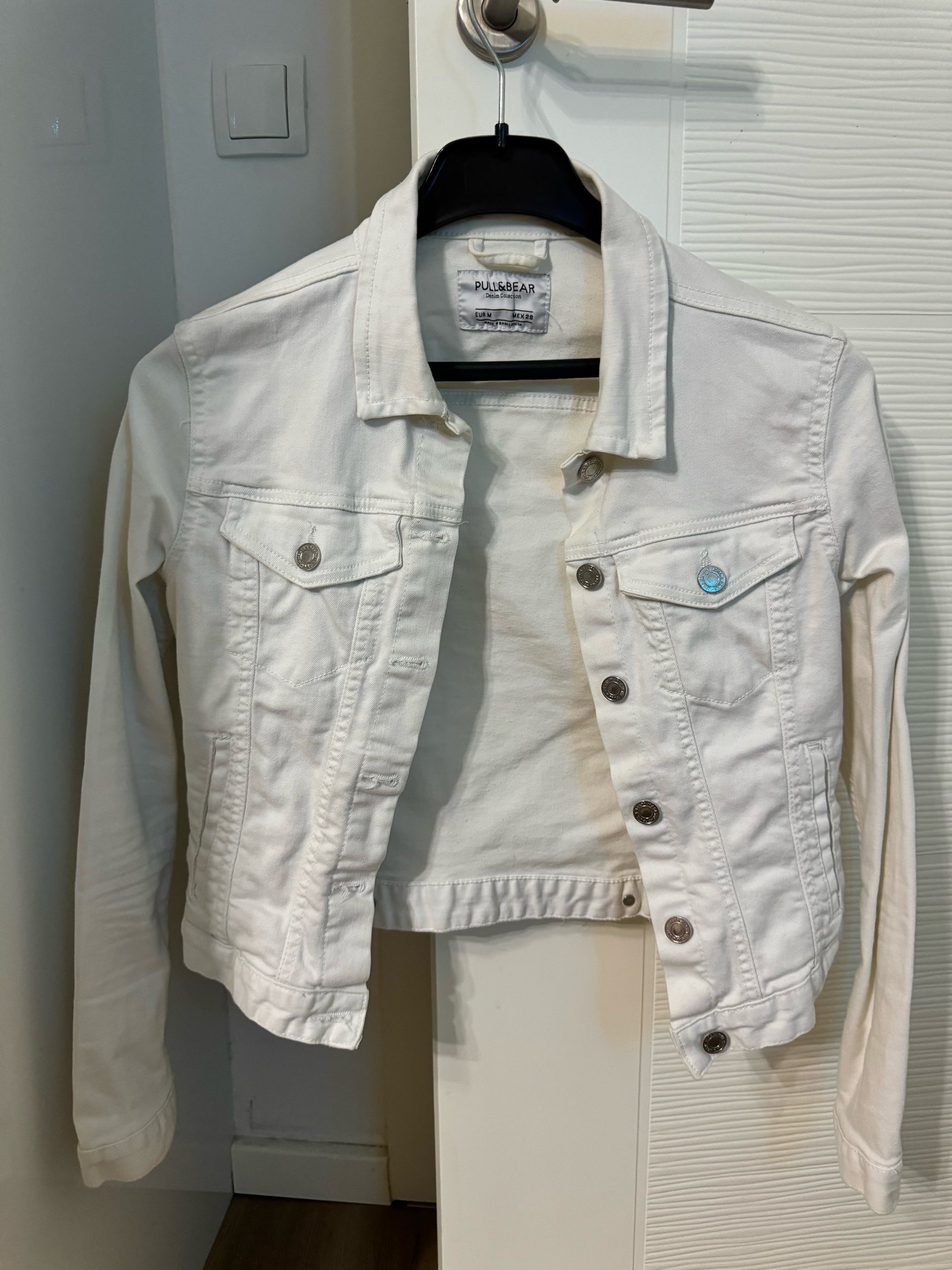 Pull&Bear teksas bijela jakna vel M 0