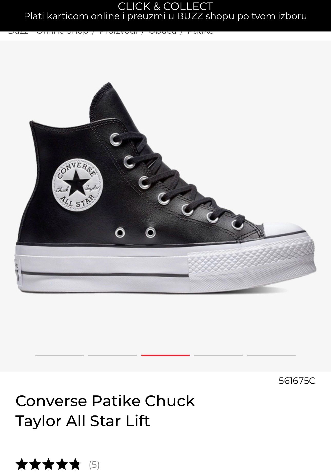 Kožne Starke Converse All Star Lift 4