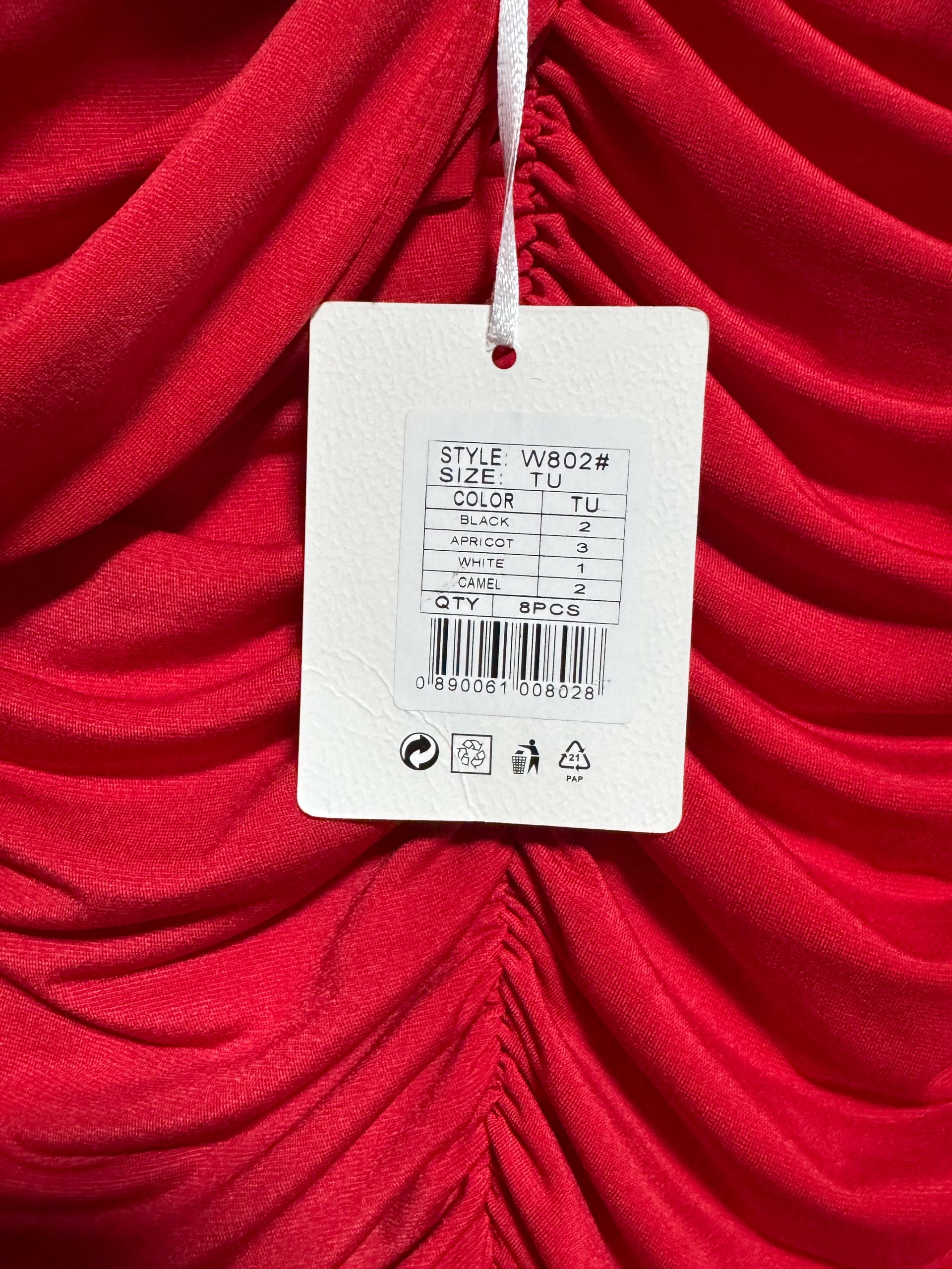 Crvena bodycon haljina s rukavima 1