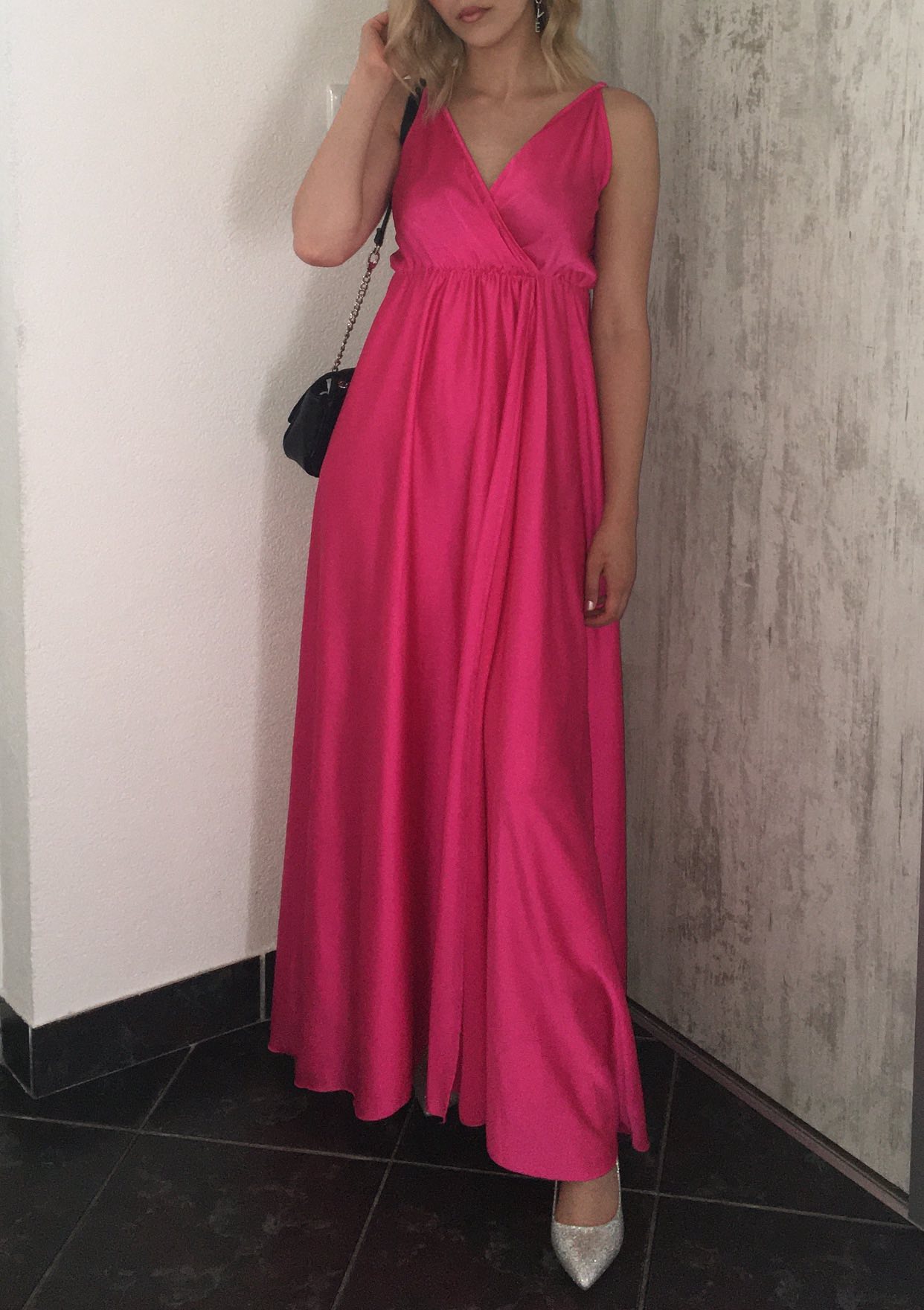 Svečana pink haljina 1