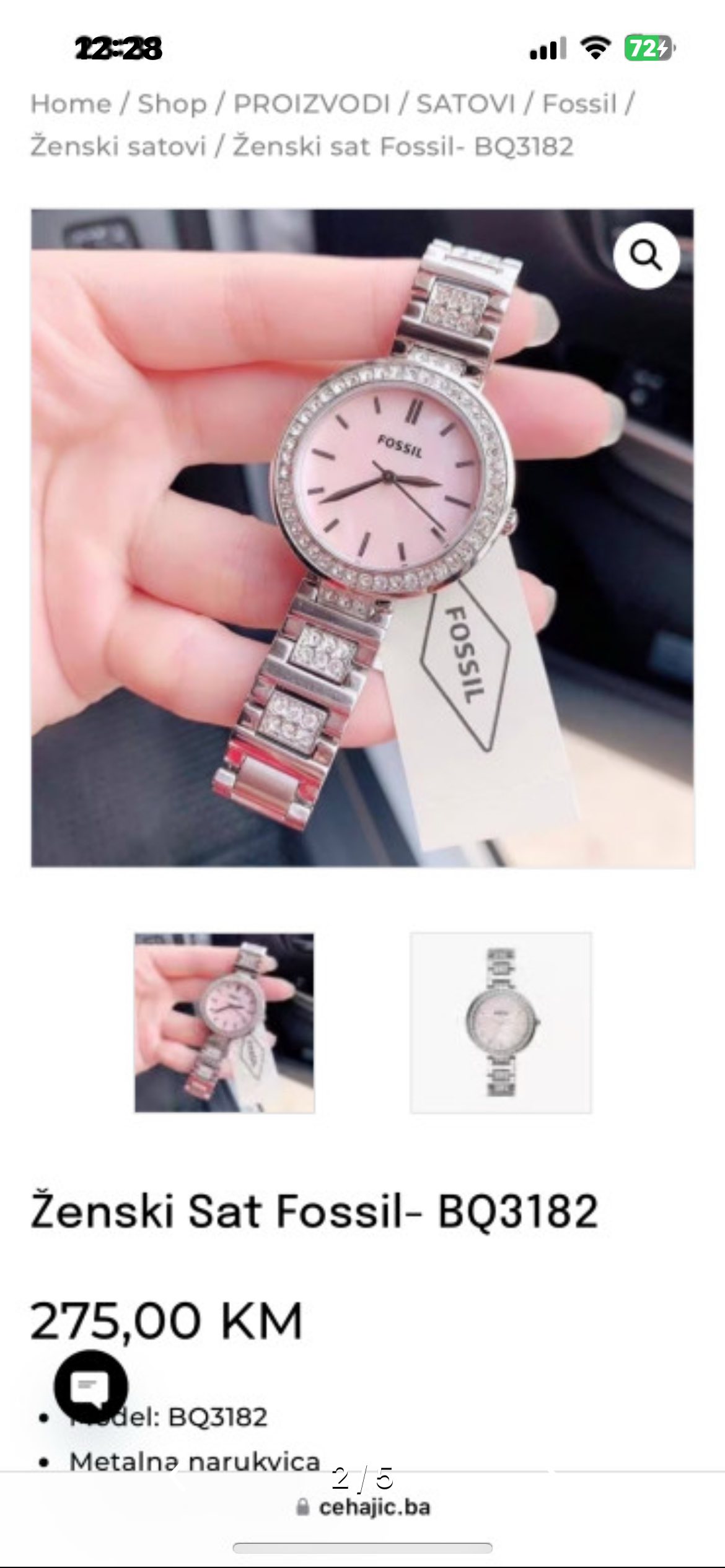 Fossil zenski sat 1