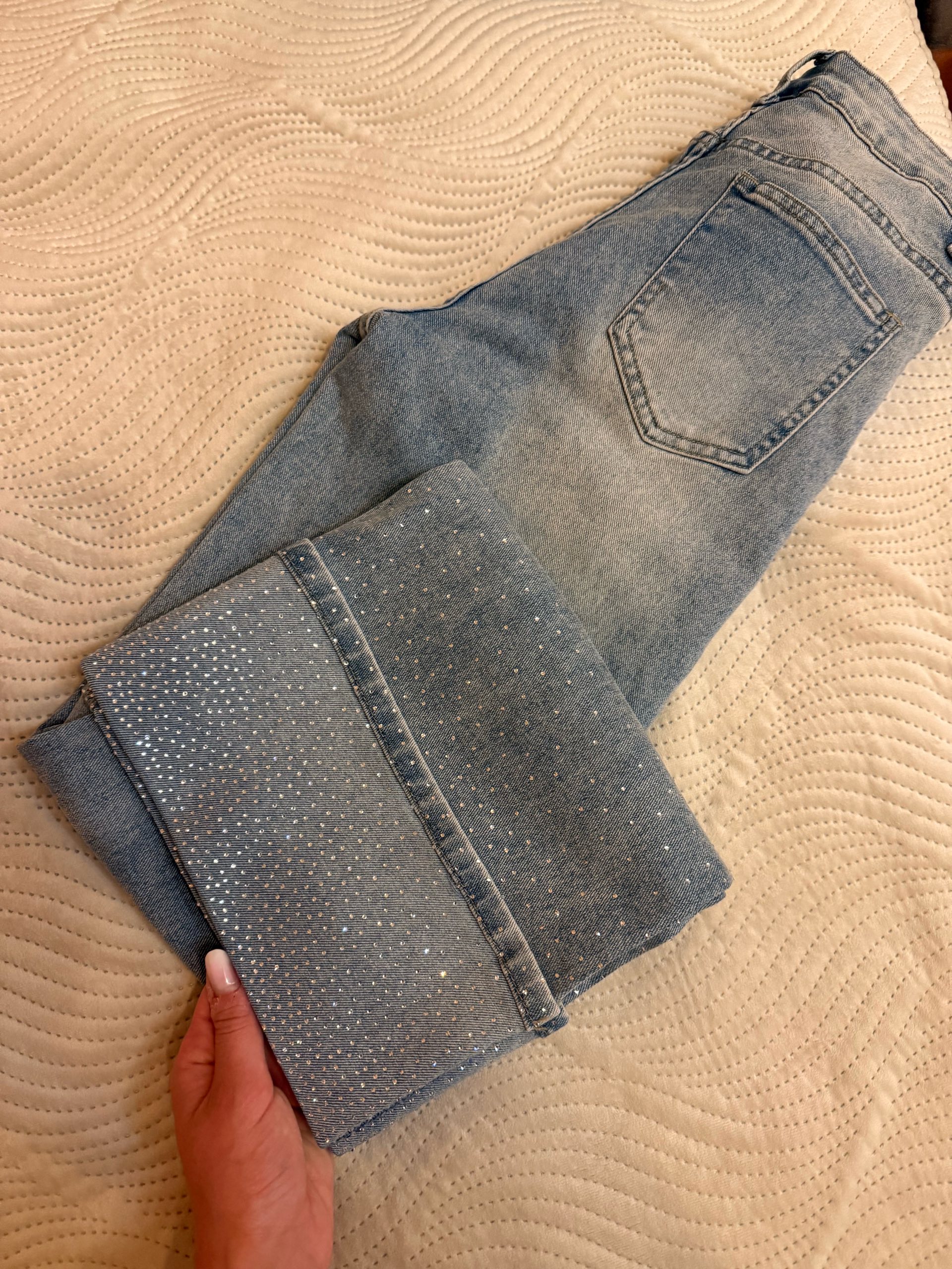 Farmerke / Jeans sa šljokicama 0