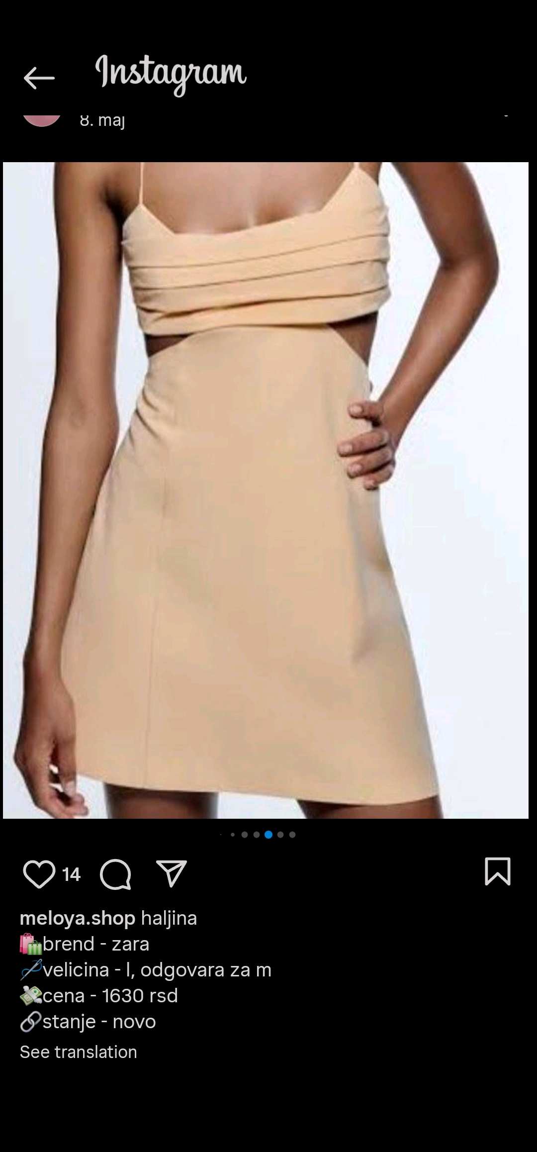 Zara haljina L 1