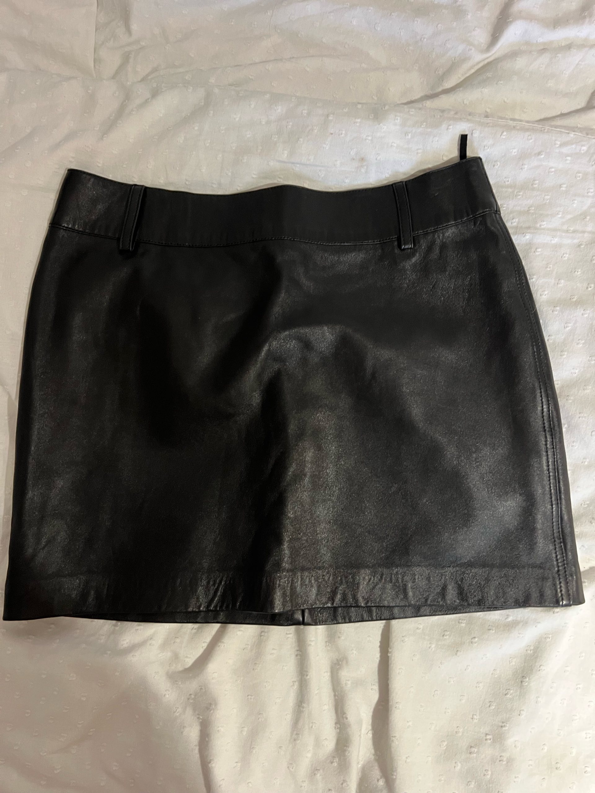 Massimo Dutti kožna suknja 0