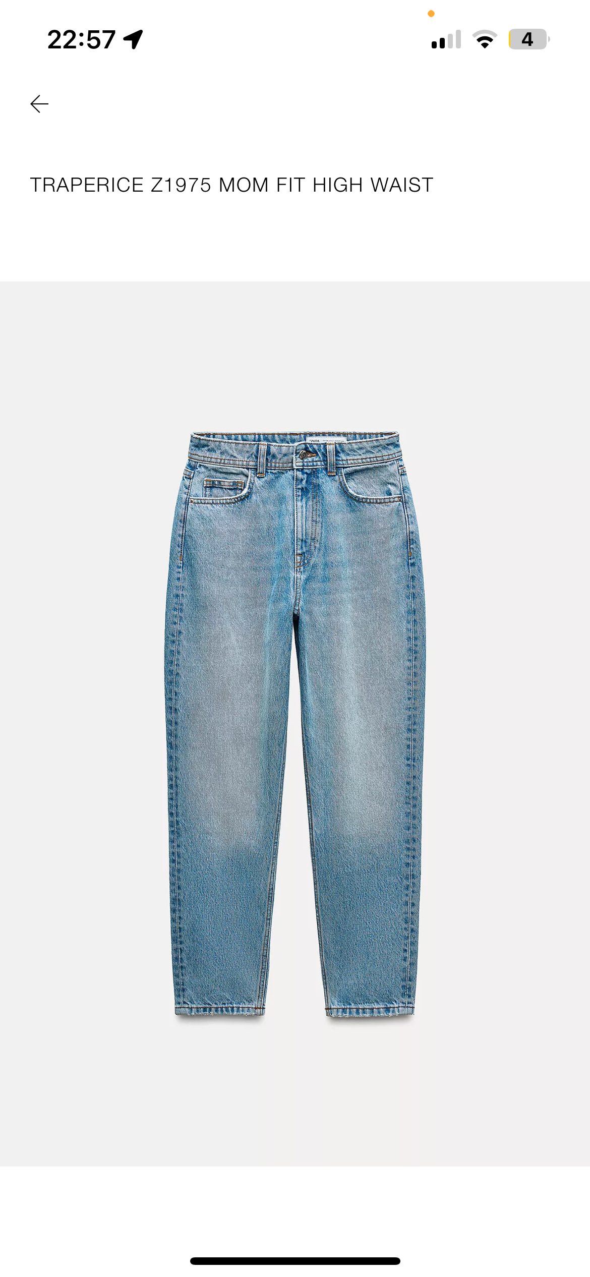 Farmerke mom fit ZARA 0