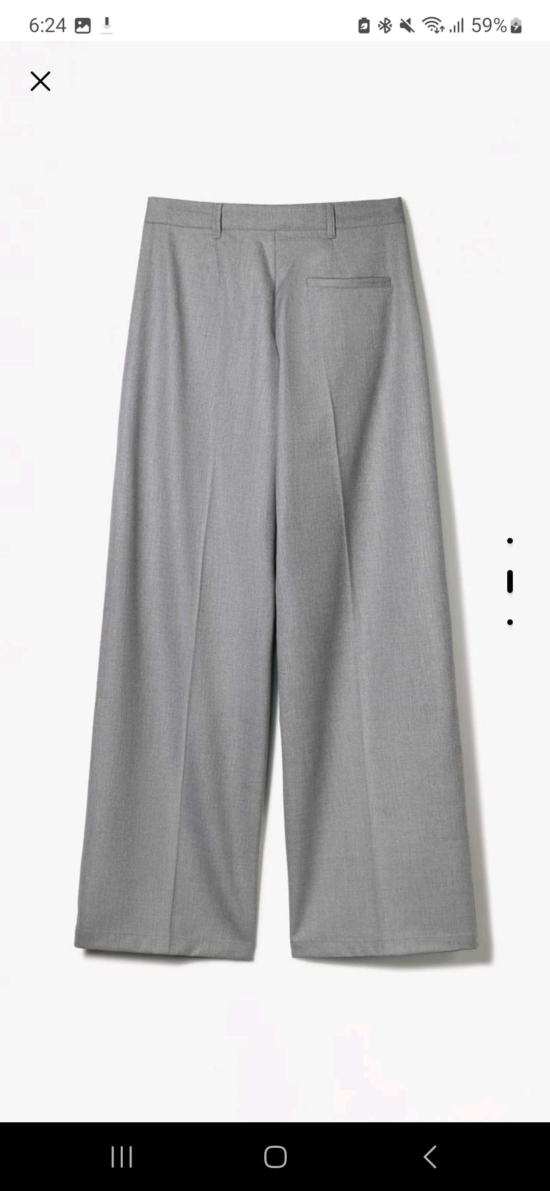 Wide-leg Bershka pantalone/hlače 1