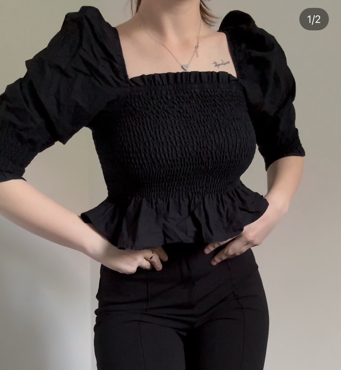 Elegantni crni top 1