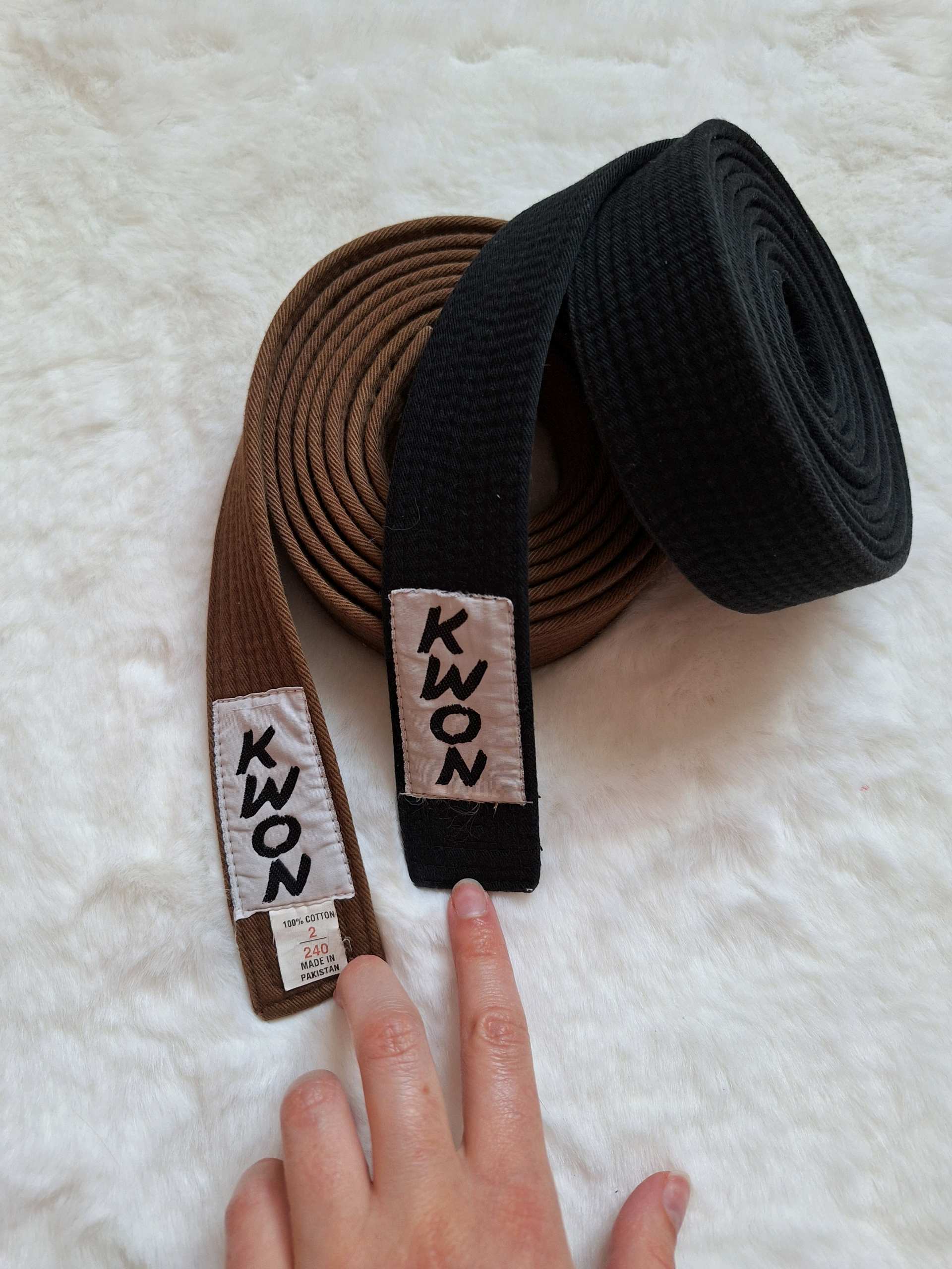 Crni i smeđi karate pojas 0