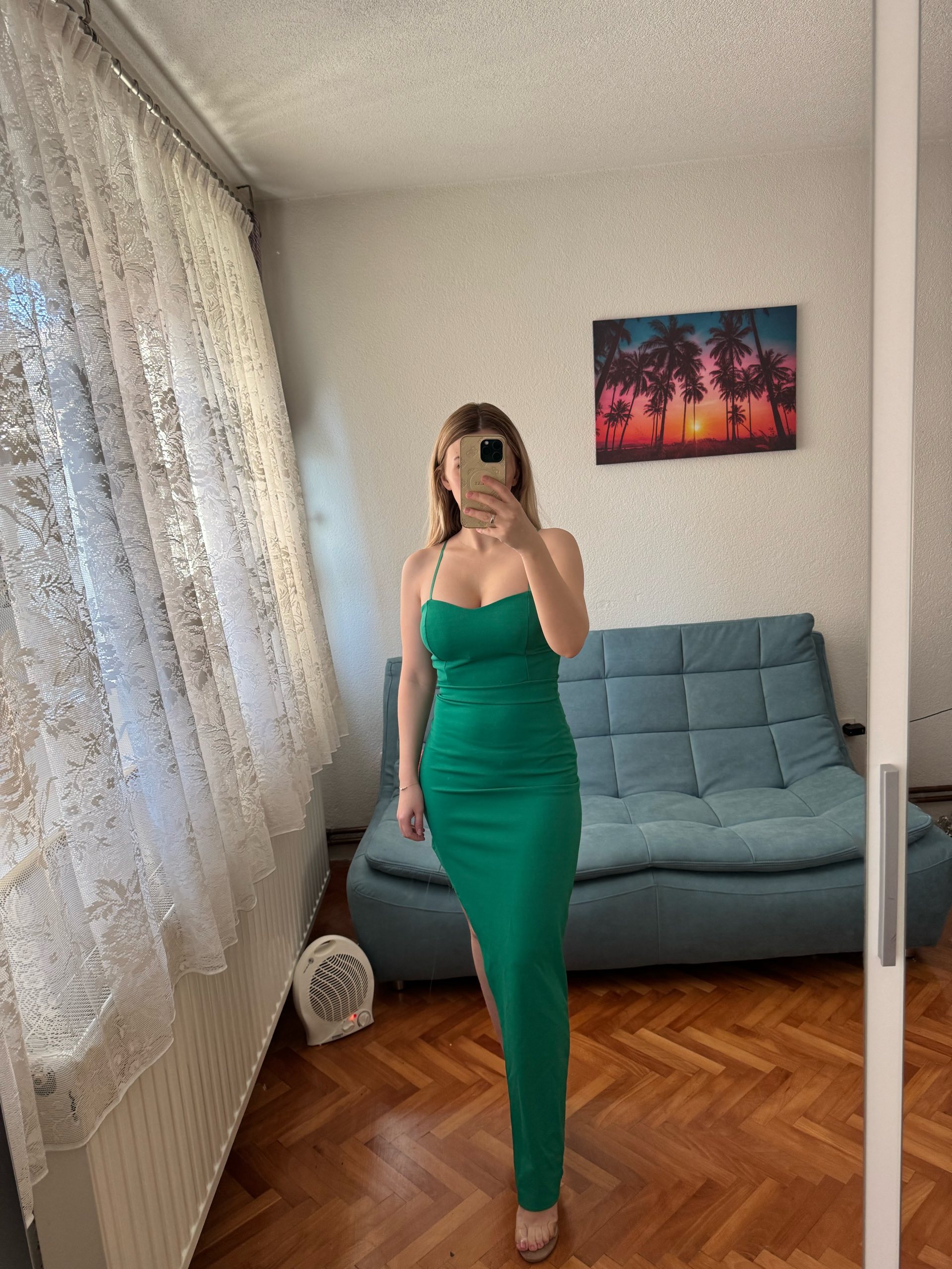 Zelena svečana haljina 0