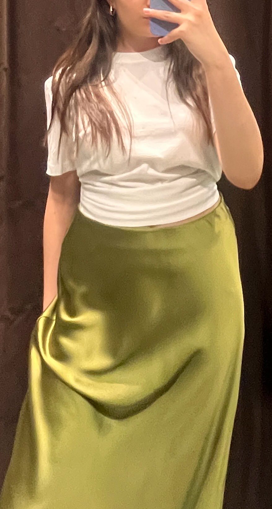 Zara saten suknja 0