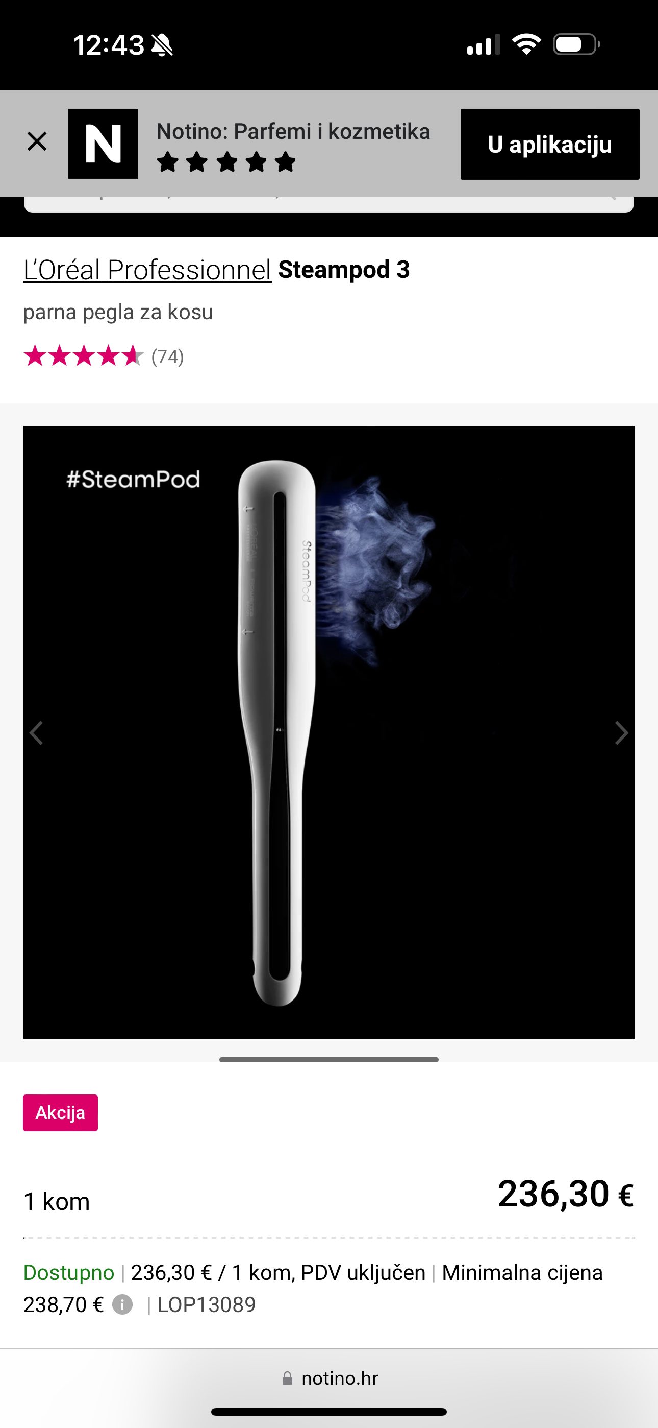 Parna pegla za kosu loreal 2