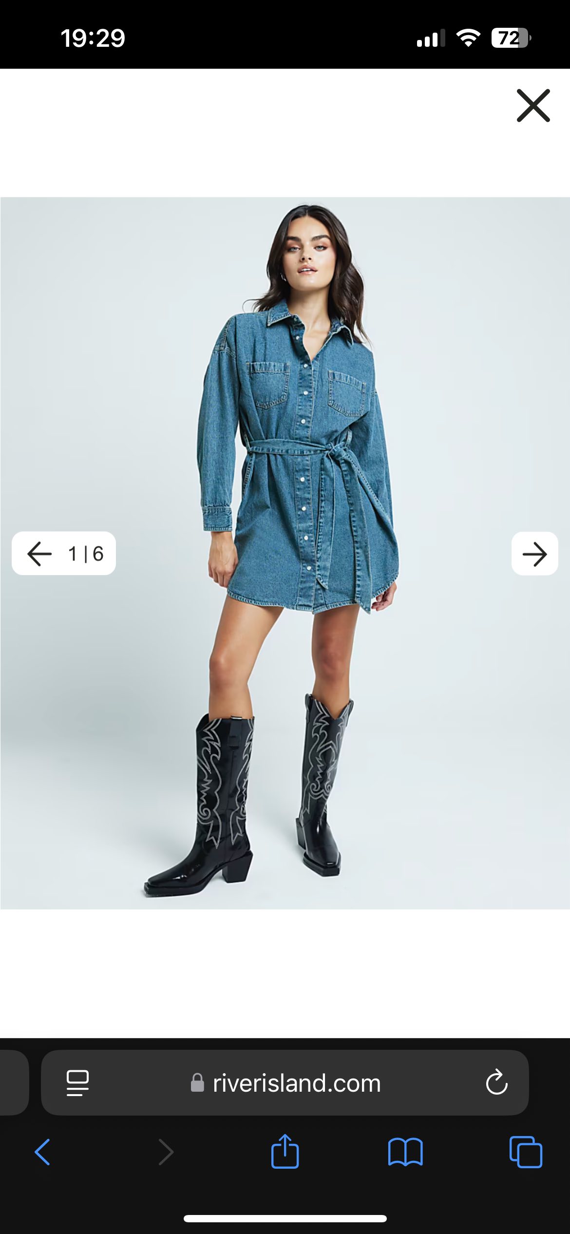Ženska teksas haljina, River Island 0